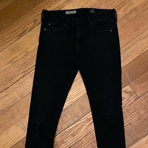 AG Adriano Goldschmied Black Skinny Jeans Size 27R